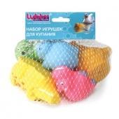 Игрушка Lubby для купания  крокодил, бегемот,пеликан, тюлень, черепаха