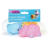 Игрушка Lubby для купания  утка, кит, бегемот