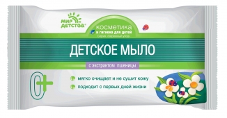 Мыло Мир Детства детское с экстрактом пшеницы 90 г