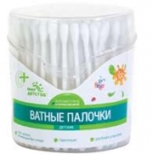 Палочки Мир Детства ватные в автоматической коробке (100 шт)