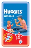 Подгузники Huggies Classic - Миди - 3 ( 4 - 9 ) кг ( 15 шт )