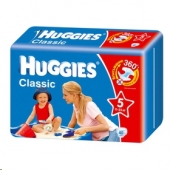 Подгузники Huggies Classic - Юниор - 5 ( 11 - 25 ) кг ( 42 шт )