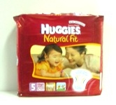 Подгузники HUGGIES - Natural Fit - 3 ( 5 - 9 ) кг. ( 32 шт )