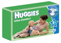 Подгузники HUGGIES - Ultra Comfort - Макси+ - 4+ ( 10 - 16 ) кг ( 60 шт )