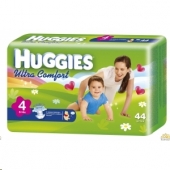 Подгузники HUGGIES - Ultra Comfort - Макси - Jumbo -  4 ( 8 - 14 ) кг ( 44 шт )