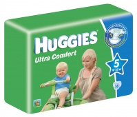 Подгузники HUGGIES - Ultra Comfort - Юниор - 5 ( 12 - 22 ) кг ( 36 шт )