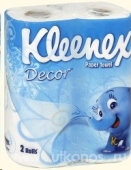 Полотенца Kleenex бумажное Decor белое с рисунком (2 шт)