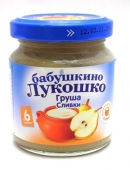 Пюре ФС "Бабушкино лукошко" - груша со сливками и сахаром 100г. с/б с 6 мес.