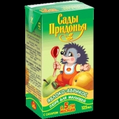 Пюре Ф "Сады Придонья" - Яблоко с абрикосом, тетрапак 125г, с 5-ти мес.