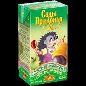 Пюре Ф "Сады Придонья" - Яблоко с грушей и сливой, тетрапак 125г, с 5-ти мес.