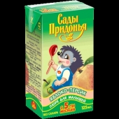 Пюре Ф "Сады Придонья" - Яблоко с персиком, тетрапак 125г, с 5-ти мес.