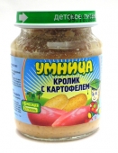 пюре М Умница кролик с картофелем 6+ 130 г