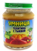 пюре М Умница телятина с тыквой 6+ 130 г 