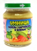 пюре Р Умница форель с картофелем и зеленью 8+ 130 г