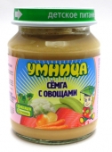 пюре Р Умница семга с овощами 8+ 130 г