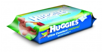 Салфетки HUGGIES Ultra comfort Natural (64 шт)