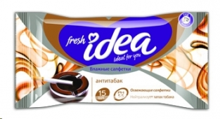 Салфетки Fresh idea влажные Антитабак (15 шт)