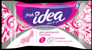 Салфетки Fresh idea влажные для интимной гигиены (15 шт)