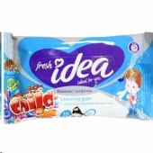 Салфетки Fresh idea влажные с ароматом жевательной резинки (15 шт)