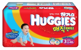 Трусики Huggies Magic - для мальчиков - 3 ( 8 - 11 ) кг ( 48 шт ) Японский дизайн