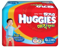 Трусики Huggies Magic - для мальчиков - 4 ( 10 - 14 ) кг ( 40 шт ) Японский дизайн