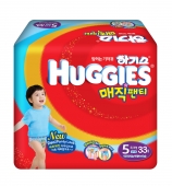 Трусики Huggies Magic - для мальчиков - 5 ( 13 - 18 ) кг ( 33 шт ) Японский дизайн