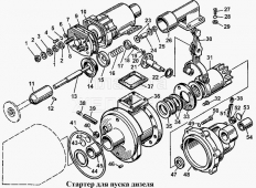 Стартер для пуска дизеля Т-170