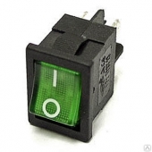 Перек-ль mini 4 pin IST-427 зел. ON-OFF 6А-250V, 10А-125V 1 дугообразная кл