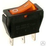 Переключатель 3 pin узкий IST-401В желт. ON-OFF 15А-250V