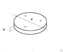 Плиты днищ колодцев ПН 10 1500x---x100 мм.