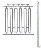 Столб (квадратный) к забору №3 Н=1,70м b=0,07м художественное литьё