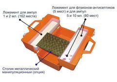 Укладка врача скорой медицинской помощи пластиковая УМСП-01 (440х252х330). Челябинск