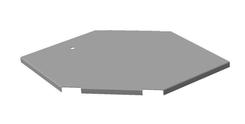 Крышка для лотка углового горизонтального КЛУ 200 ХЛ1,5