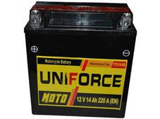 Аккумулятор UniForce moto super 12V14 пп (514901-YTХ16-BS-1) MF прям.пол.. Челябинск