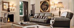 Итальянский диван, серый, классика. Челябинск
