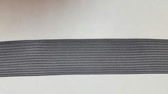 Тесьма вязанная окантовочная 22мм арт.4C-516/22, цв. 157 св.серый (рул100м). Челябинск