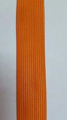 Тесьма вязанная окантовочная 22мм арт.4C-516/22, цв. 77 оранжевый (рул100м). Челябинск