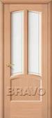 Дверь шпонированная Ветразь в цвете Ф-04 (Дуб) остекленная. Челябинск