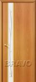 Дверь ламинированная 31Х/Золото в цвете Л-12 (МиланОрех) остекленная. Челябинск