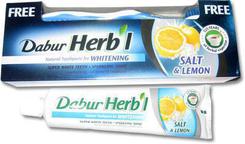 Зубная паста dabur herb'l соль и лимон предотвращает появление зубного камня. Челябинск