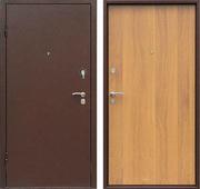 Металлическая входная дверь (коричневая/бежевая). Челябинск