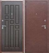 Металлическая входная дверь (черная/коричневая). Челябинск