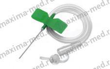 Бабочка для вливания в малые вены 21G (зеленый). Челябинск