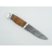 Охотничий нож Н1 из дамасской стали, береста наборная, дюраль. Челябинск