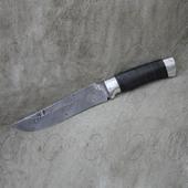 Охотничий нож Н2-Турция из нержавеющего дамаска, кожа наборная, дюраль. Челябинск