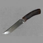 Охотничий нож Н3 из нержавеющего дамаска, кожа наборная, текстолит. Челябинск