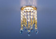 Встраиваемый потолочный светильник2012  золото/прозрачный/голубой (FGD/Сlear/BL). Челябинск