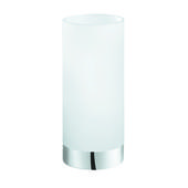 Наст. лампа DAMASCO 1, 1х60W(E27), ?100, H215, сталь, хром/cатиновое стекло, белый. Челябинск