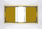Рамка для двойной розетки WL03-Frame-01-DBL-white Белый / золото. Челябинск