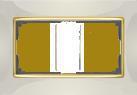 Рамка для двойной розетки WWL03-Frame-01-DBL-ivory-GD Слоновая кость / золото. Челябинск